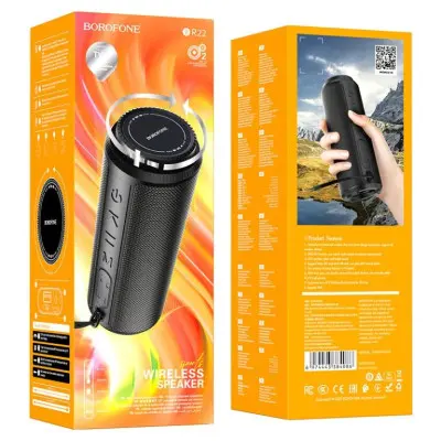Колонка Bluetooth Borofone BR22 Black, Чёрная
