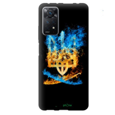 Чохол накладка Soft witn Print Xiaomi Redmi Note 11 Pro Тризуб