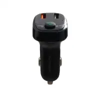 FM Трансмітер Borofone DE35 QC3.0 Black, Чорний FM Трансмітер Borofone DE35 QC3.0 Black, Чорний