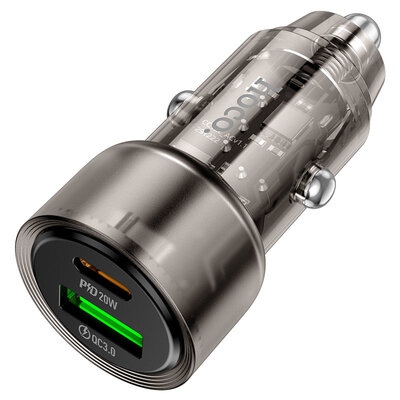 Автомобільний зарядний пристрій Hoco Z52 (USB+Type-C) 38W