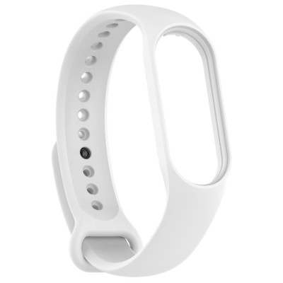 Ремешок Силикон Mi Band 5/6/7 Белый