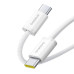 Кабель Baseus Dynamic 4 Fast Type-C to Type-C 100W 1м Белый