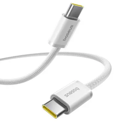Кабель Baseus Dynamic 4 Fast Type-C to Type-C 100W 1м Білий Кабель Baseus Dynamic 4 Fast Type-C to Type-C 100W 1м Білий