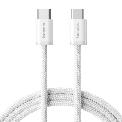 Кабель Baseus Dynamic 4 Fast Type-C to Type-C 100W 1м Белый