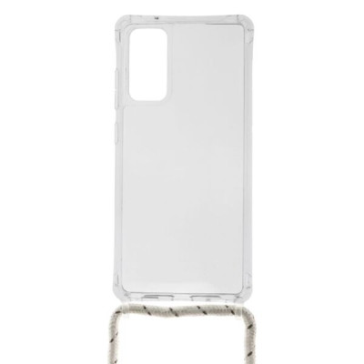 Чехол накладка Crystal Cord Samsung G780 S20 FE Белая