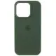 Чехол Накладка HC MagSafe Logo (AA) iPhone 16 Pro Max Зеленая/Cyprus Green