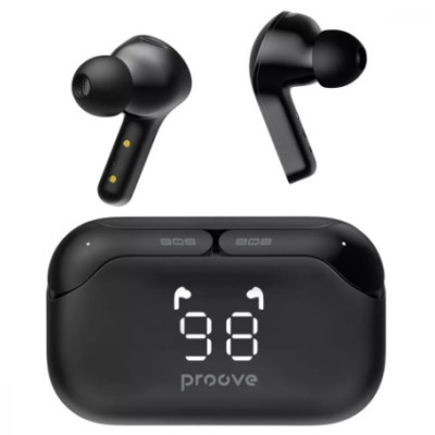 Беспроводные наушники Proove 808 Power Black, Чёрный