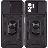 Чехол накладка Serge Ring Camshield Xiaomi Redmi Note 10/Note 10s/ Poco M5s Черная