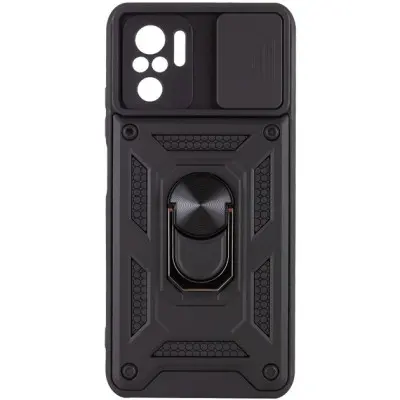 Чехол накладка Serge Ring Camshield Xiaomi Redmi Note 10/Note 10s/ Poco M5s Черная