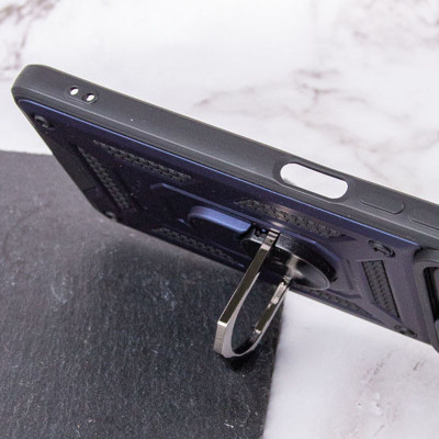 Чехол накладка Serge Ring Camshield Xiaomi Redmi Note 10/Note 10s/ Poco M5s Синяя