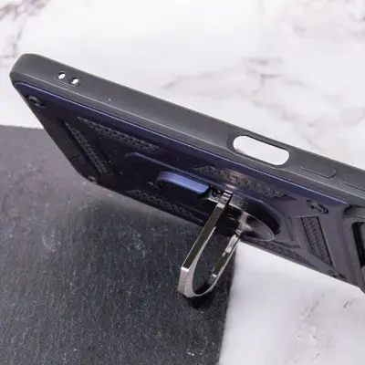 Чехол накладка Serge Ring Camshield Xiaomi Redmi Note 10/Note 10s/ Poco M5s Синяя