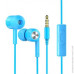 Провідні вакуумні навушники-гарнітура Joyroom JR-E102s Blue, синій
