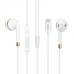 Провідні вакуумні навушники-гарнітура Hoco L8 Type-C White, білий