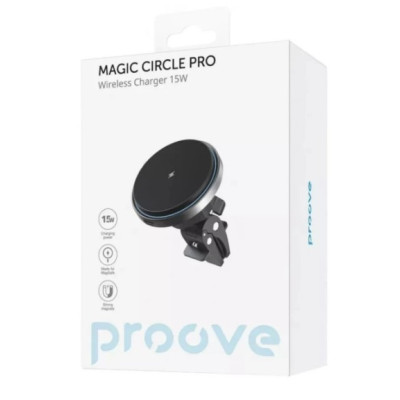 Автодержатель Proove Magic Circle 15W Black, Черный
