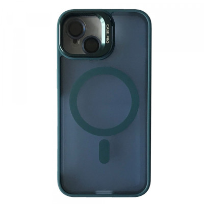 Чехол накладка Matte Fortable Camera Lens  iPhone 11 Темно-синяя