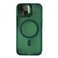 Чехол накладка Matte Fortable Camera Lens  iPhone 11 Темно-зеленая