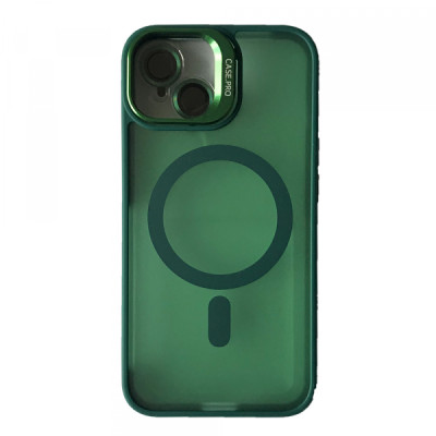 Чехол накладка Matte Fortable Camera Lens  iPhone 11 Темно-зеленая