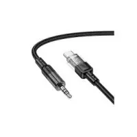 Кабель AUX Hoco UPA27 1.2м Чорний (3.5 male to Type-C)