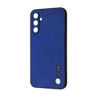 Чехол накладка Wave  Leather Samsung A145 (A14) Синяя