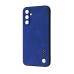 Накладка Wave  Leather Samsung A145 (A14) Синяя