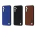 Чехол накладка Wave  Leather Samsung A145 (A14) Синяя