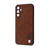 Чохол накладка Wave Leather Samsung A145 (A14) Темно-коричнева Чохол накладка Wave Leather Samsung A145 (A14) Темно-коричнева