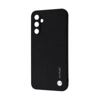 Чехол накладка Wave  Leather Samsung A245 (A24) Черная