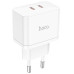 Сетевое зарядное устройство N29 PD+QC3.0 35W + Кабель Type-C to Type-C White, Белый