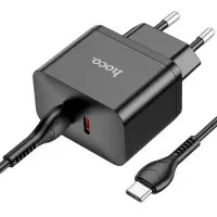 Сетевое зарядное устройство N29 PD+QC3.0 35W + Кабель Type-C to Type-C Black, Черный