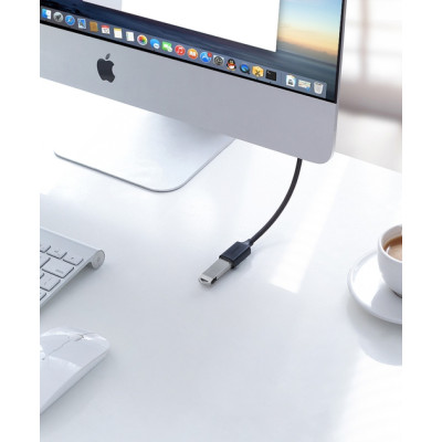 USB подовжувач Ugreen US103 USB2.0 Male to Female 1.5м Чорний