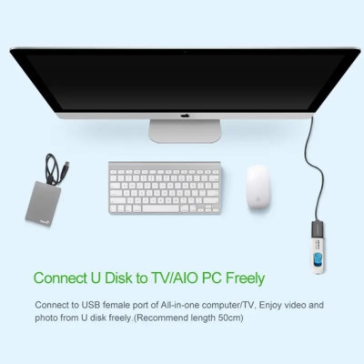 USB подовжувач US103 USB2.0 Male to Female 3м Чорний