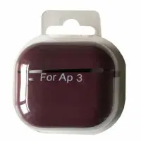 Чохол для навушників AirPods 3 Microfiber Марсала