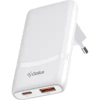 Сетевое зарядное устройство Gelius VoltX GP-HC067 GaN 65W 1PD+1USB White, Белый Сетевое зарядное устройство Gelius VoltX GP-HC067 GaN 65W 1PD+1USB White, Белый
