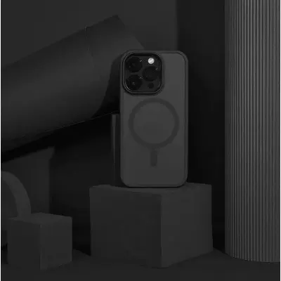 Чехол накладка WAVE Matte Insane MagSafe iPhone 13 Черная