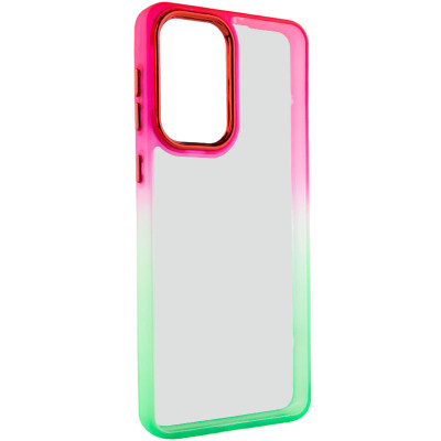 Чехол накладка Fresh sip Samsung A356 (A35) Салатовый/ Розовый