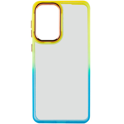 Чехол накладка Fresh sip Samsung A356 (A35) Бирюзовый/ Оранжевый