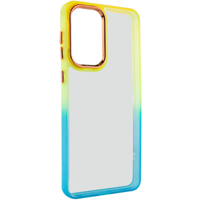 Чехол накладка Fresh sip Samsung A356 (A35) Бирюзовый/ Оранжевый