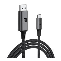 Кабель Armor Type-C - Displayport 2m 4K 60HZ Чорний