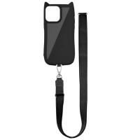 Чехол Накладка Getman Cat with Straps iPhone 13/ iPhone 14 Черная