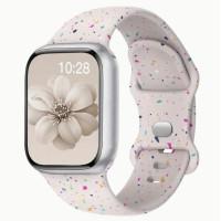 Ремінець Apple Watch 38мм Силікон Confetti Білий (Starlight) Ремінець Apple Watch 38мм Силікон Confetti Білий (Starlight)