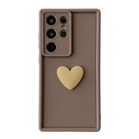 Чехол Накладка Beige Heart Samsung A307/A505 (A30s/A50) Коричневая Чехол Накладка Beige Heart Samsung A307/A505 (A30s/A50) Коричневая