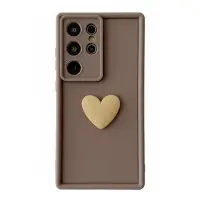 Чехол Накладка Beige Heart Samsung A307/A505 (A30s/A50) Коричневая