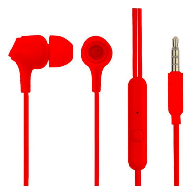 Провідні вакуумні навушники-гарнітура Tuddrom Mo2 Red, червоний