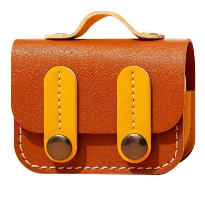 Чохол для навушників AirPods 4 Briefcase (Brown/Yellow)