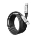 Кабель дата Yoki Type-C to Type-C 1м 60W Чёрно-серый (YK-CAUL614M2)