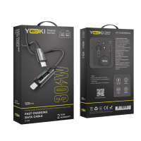 Кабель дата Yoki Type-C to Lightning 30W 1.2м Чорний (YK-CADI885M2) Кабель дата Yoki Type-C to Lightning 30W 1.2м Чорний (YK-CADI885M2)