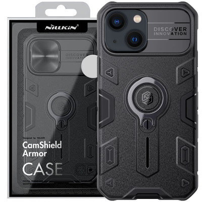 Чехол накладка Nillkin Camshield Armor iPhone 13  Чёрная