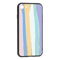 Чохол накладка Rainbow iPhone 7 Рожевий Пісок