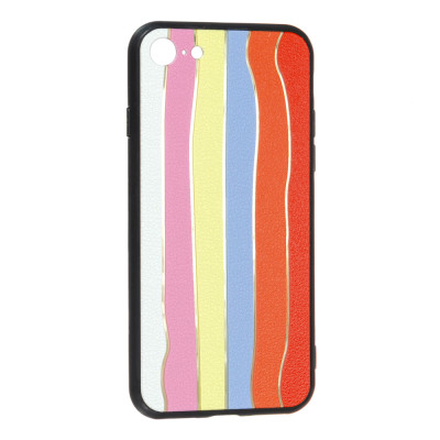 Чехол накладка Rainbow iPhone 7 Белая