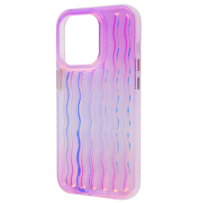Чехол накладка WAVE Gradient Sun iPhone 13  Синяя/Фиолетовая